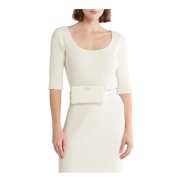 Kate Spade New York saffiano leather zip top belt bag Size L/XL NWT - Picture 2 of 12